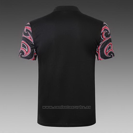 Camiseta Polo Nueva Zelandia All Blacks Maori Rugby 2019 Negro